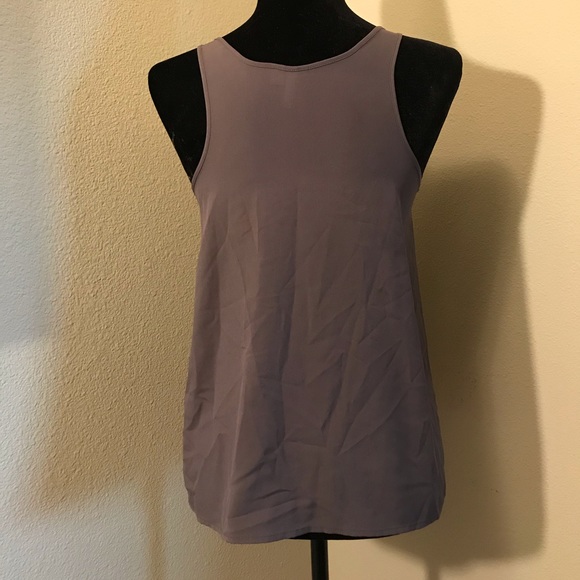 Purple Chiffon Tank Top - Picture 3 of 4